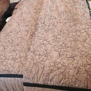 Floral Embroidered Quilt